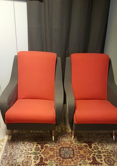Pair Of Pierre Guariche Armchairs