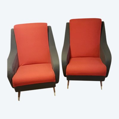 Pair Of Pierre Guariche Armchairs