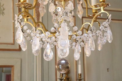 Lampadario in cristallo di rocca