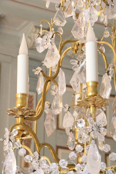 Lampadario in cristallo di rocca