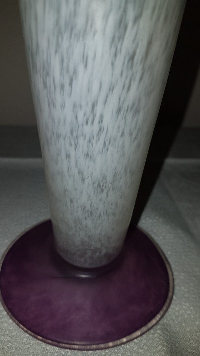 Pair De Vases Pâte De Verre