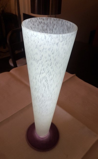 Pair De Vases Pâte De Verre