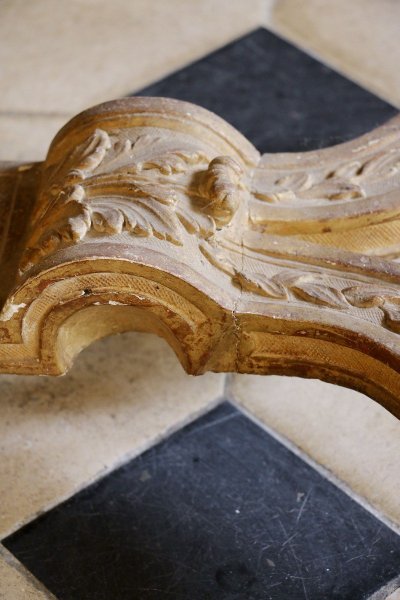 Console De Milieu En Bois Doré, époque Louis XIV
