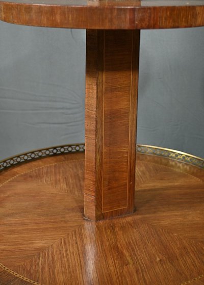 Important Lampadaire en Marqueterie, style Transition Louis XV Louis XVI – 1re partie XXe