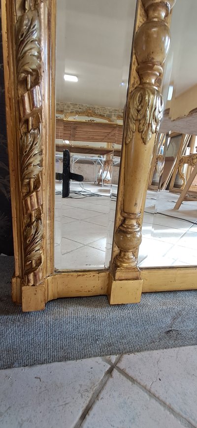 19th century mirror 195 x 116/126