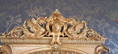 19th century mirror 195 x 116/126