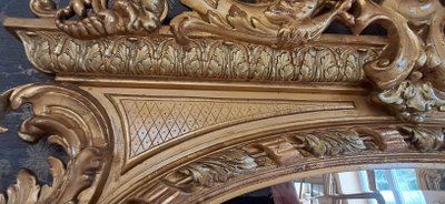 19th century mirror 195 x 116/126