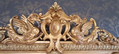 19th century mirror 195 x 116/126