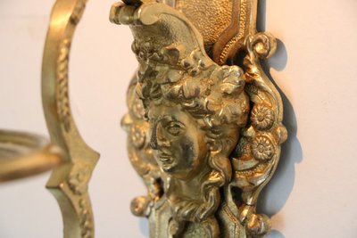 Applique En Bronze Doré époque Louis XIV