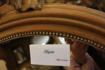 Oval mirror Louis XVI style 59 X 55 CM