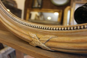 Oval mirror Louis XVI style 59 X 55 CM
