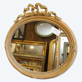 Miroir ovale style Louis XVI 59 X 55 CM