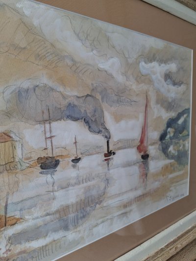 Gouache PAUL SIGNAC 