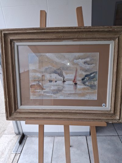 Gouache PAUL SIGNAC 