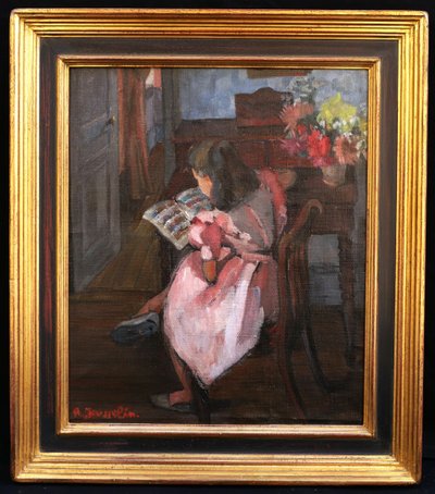 Renée JOUSSELIN, Florence lisant une bande dessinée