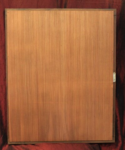 66 x 81 cm rechteckiger Spiegel aus schwarz lackiertem Holz