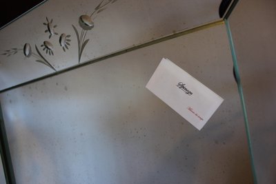 Specchio veneziano rettangolare 57 X 75 cm con lati inclinati e vetro acidato