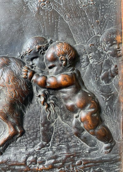 Low relief paintings Bacchanal by CLODION (1738-1814) Fauns satyrs playing Copper
