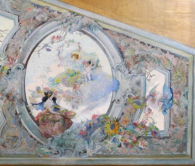Scuola francese circa 1890-1900, Studio del soffitto per il Salon de Flore, dipinto