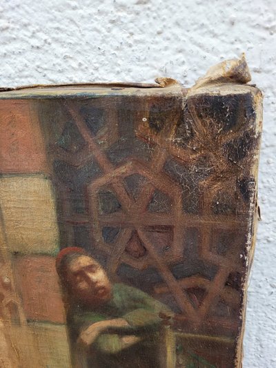 R Weisse, Scena di strada, Orientalist Hst, fine del XIX inizio del XX secolo