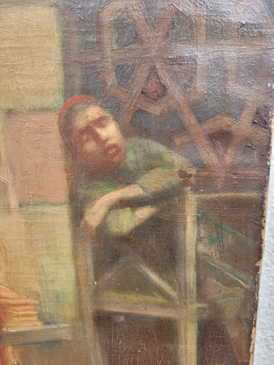 R Weisse, Scena di strada, Orientalist Hst, fine del XIX inizio del XX secolo