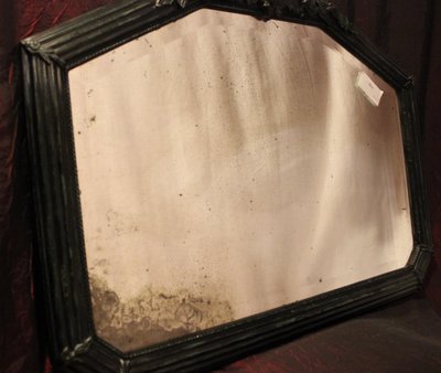 82 x 61 cm Art Deco Spiegel, abgeschrägtes Glas