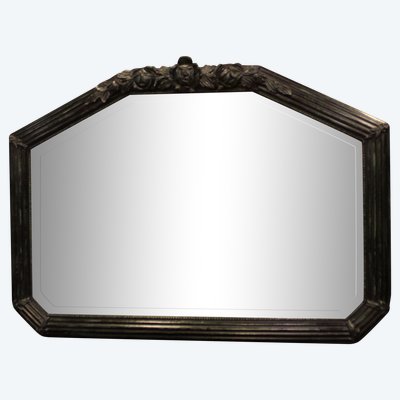 82 x 61 cm Art Deco Spiegel, abgeschrägtes Glas