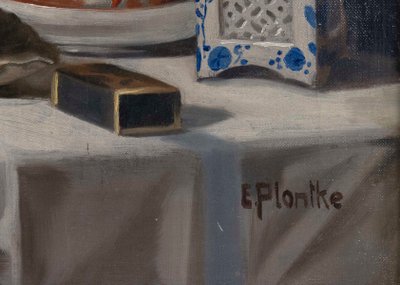 Ölgemälde auf Leinwand von E.Plontke, Anfang 20. Jahrhundert 
