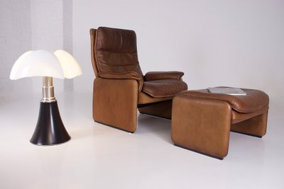 De Sede DS-50 Leather Armchair and Ottoman