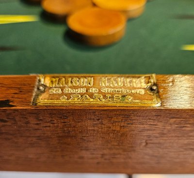 Gioco del backgammon - Fine del XIX secolo.