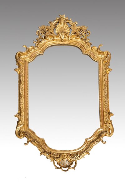 Specchio antico francese Napoleone III, XIX secolo.