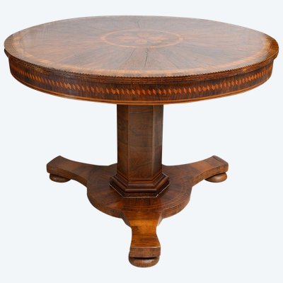 Table basse napolitaine ancienne du début du 19ème siècle.