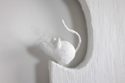 Miroir en plâtre. Travail d’artiste de petite série. LS62541609M