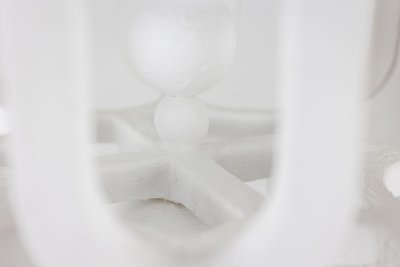 Lantern "Eye" in plaster. Small series artist's work. LS62552012A