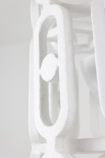 Lantern "Eye" in plaster. Small series artist's work. LS62552012A