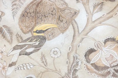 Toile peinte représentant des toucans. Travail contemporain.  LS62731089P