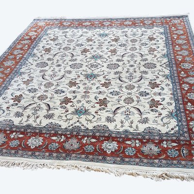 Tapis Ispahan - Iran  307cm  X 247cm  En Laine -  Milieu 20ème