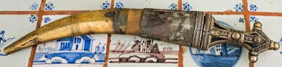 Pugnale cerimoniale orientale Jambiya Khanjar XIX secolo