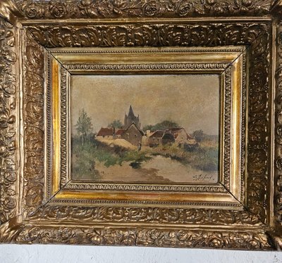 Paar Gemälde des Malers Eugène Galien Laloue – signiert Léon Dupuy.  19. Jahrhundert.