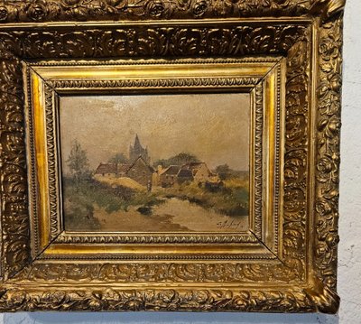 Paar Gemälde des Malers Eugène Galien Laloue – signiert Léon Dupuy.  19. Jahrhundert.