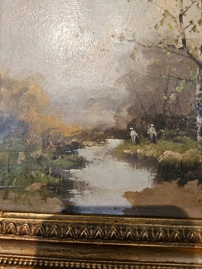 Paar Gemälde des Malers Eugène Galien Laloue – signiert Léon Dupuy.  19. Jahrhundert.