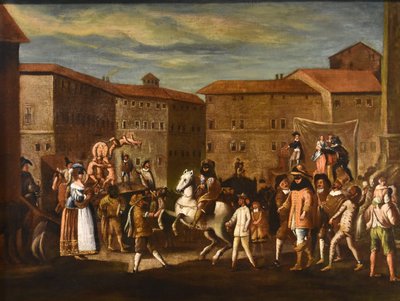 Scène De Carnaval à Rome Au XVIIe Siècle (Piazza Navona), Michelangelo Cerquozzi (1602 - 1660)