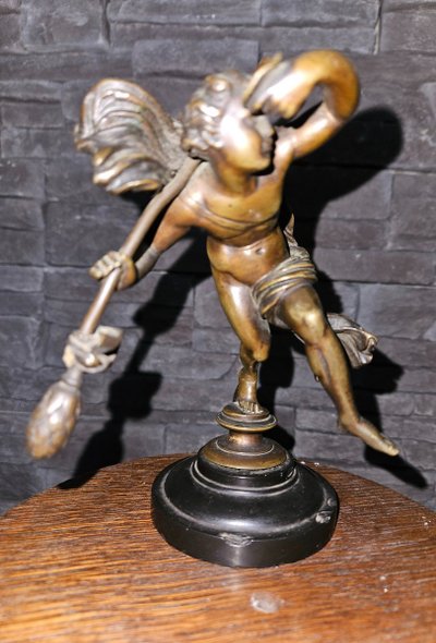 Scultura in bronzo di Bacco che danza - fine XIX secolo - Francia