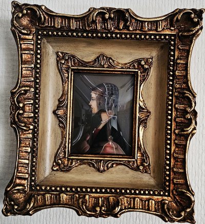 Miniature on Ivory representing Beatrice d'Este, Queen of Hungary - 19th century -