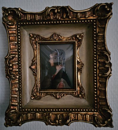 Miniature on Ivory representing Beatrice d'Este, Queen of Hungary - 19th century -