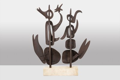 Antonino di San Pietro. Scultura in metallo curvato. Opera contemporanea. LS62278160