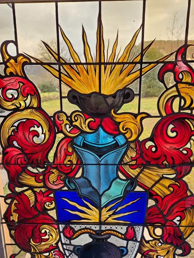 Stained Glass Windows of an Old Strasbourg Brewery - Early 20th Century
