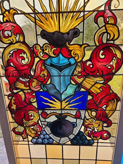 Stained Glass Windows of an Old Strasbourg Brewery - Early 20th Century