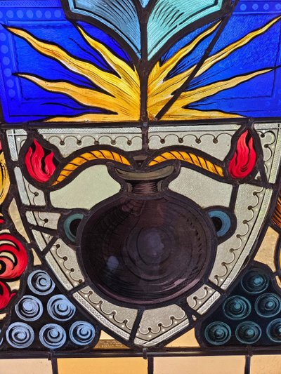 Stained Glass Windows of an Old Strasbourg Brewery - Early 20th Century