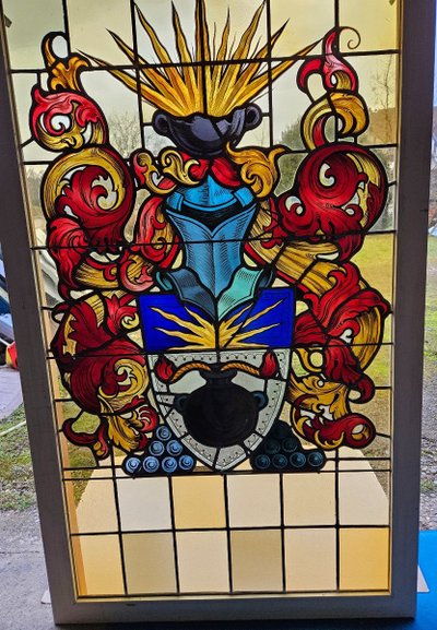 Stained Glass Windows of an Old Strasbourg Brewery - Early 20th Century